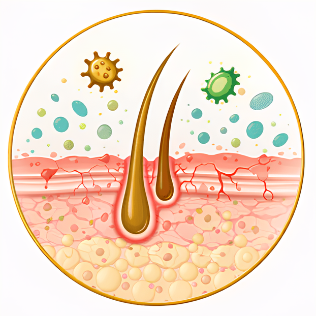 Scalp Barrier and Microbiome Imbalance